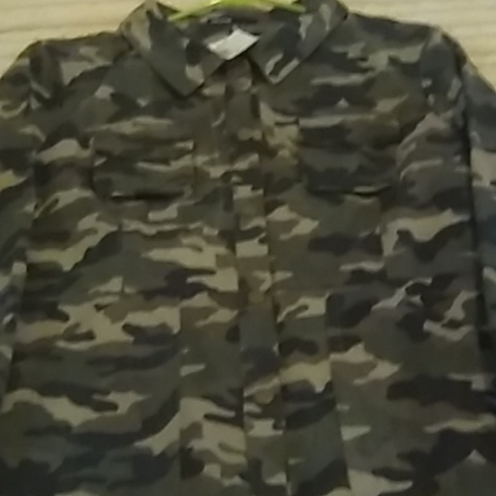 Brand Love Culture. Jacket with tags new. Size medium. Army look jacket.